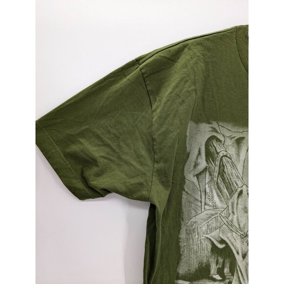 Nostic Grim Reaper Men Size XL Graphic Tee Gothic Skeleton Streetwear Grunge Y2K - Picture 6 of 9